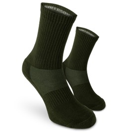 SaferSox Odor Control Sport Sock (Olive, M)