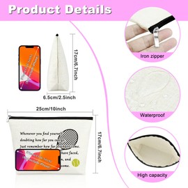 Tennis Gift Makeup Bag Inspirational Gifts for Tennis Player Birthday Gift for Women Tennis Lovers Gift Graduation Gift for Tennis Girl Tennis Themed Gift Tennis Fan Gift Cosmetic Pouch Christmas Gift