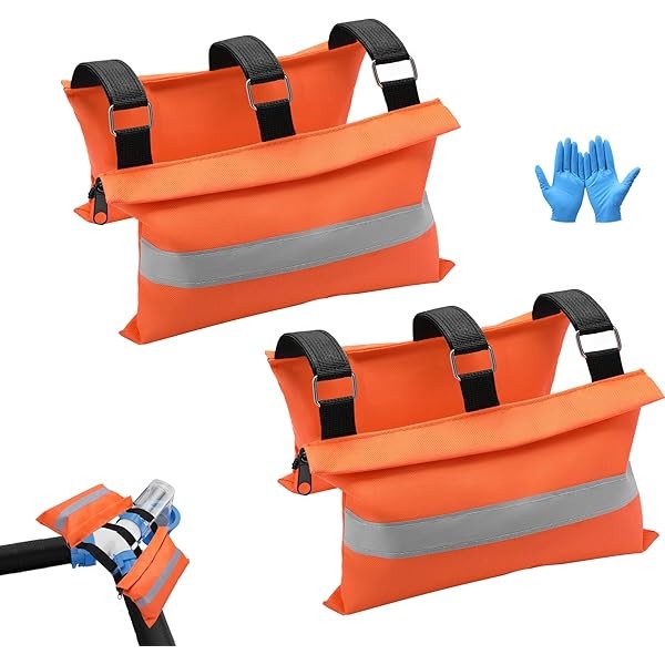 2PK RV Sewer Weight Bag with Reflective Strip(Gloves included)RV Hose