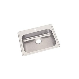 Elkay GE125211 Dayton Single Bowl Drop-in Stainless Steel Sink