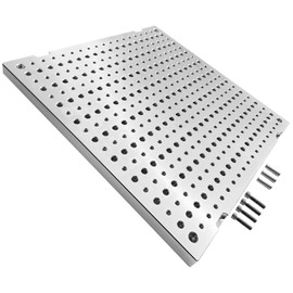 JMSMSH 16"x16"x0.8" Aluminum 6061 Fixture Plate Custom CNC Machining Manufacturing