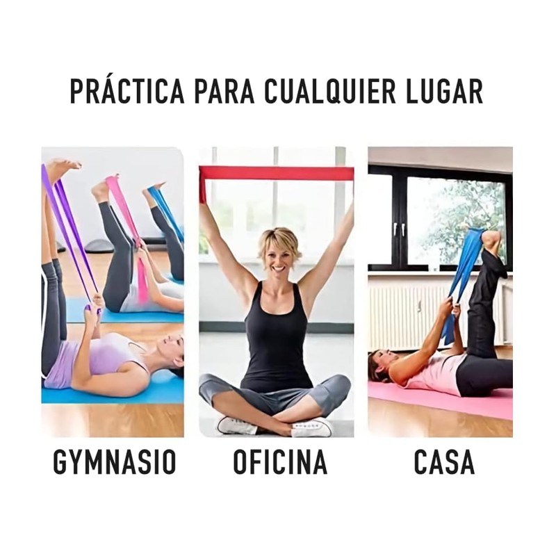 MONZÓ| Ligas de Resistencia para Ejercicio | Bandas para Ejercicio