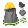 Operitacx 5pcs Breathable Hard Hat Neck Shade Reflective Mesh Sun