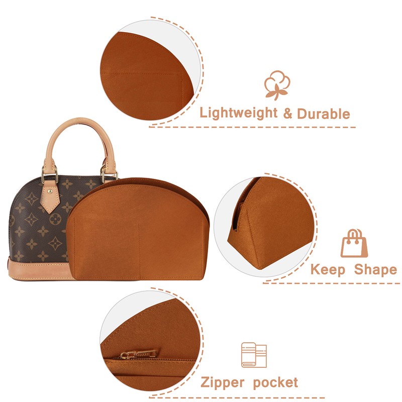 Soyizom Handbag Organizer for Alma Insert, Felt Bag Organizer Purse