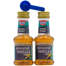 Dr Oetker Madagascan Vanilla Extract Baking 35ml (2-Pack) + UpLabel Creations 1ml Measuring Spoon