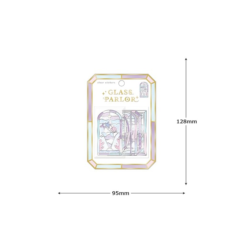 Coolia Seal Glass Parlor Sticker Mermaid Parfait 01229