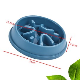 Esforzarse Slow Feeder Dog Bowls, Preventing Choking Slow Eating Pet Bowl, Dog Puzzle Feeder Interactive for Bloat Prevention,Slow Feeding Dog Bowl Pet for Large, Medium, Small Breed Dogs(Blue)