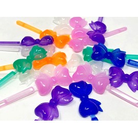 Tara Girls Self Hinge Bow Hair Barrettes - 18 Pcs.