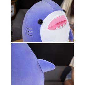 TONGSONG 33cm Soft Purple Shark Plush Hugging Pillow Cute Shark Stuffed Animal Plushies Shark Doll Toy Kids Stuffed Animals Shark Plush Toys for Birthday, Valentine¡­