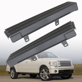 ANTUKO 3PCS Step Flexible Tailgate Protector Trim Molding Cap Replacement for 2009 2010 2011 2012 2013 2014 F150 Black