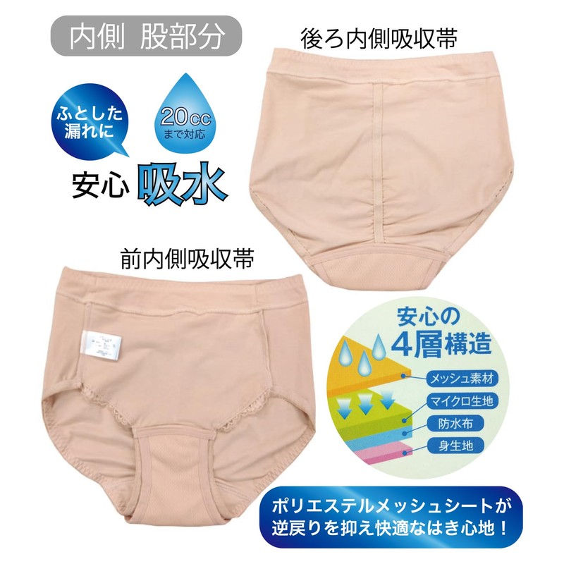 Westwasa Incontinence Panties, Set of 2, Urine Leak Incontinence Pants,