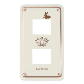 OHM HS-UU02 00-4696 OHM Fashion Plate Rabbit 2-Gang Switch Cover Switch Plate Outlet Plate Wall Switch