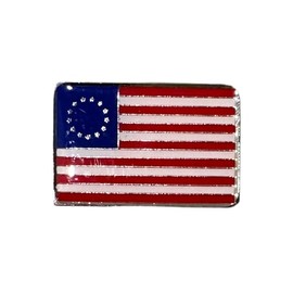 Betsy Ross 1776 American Flag USA Lapel Pin, 1 Inch
