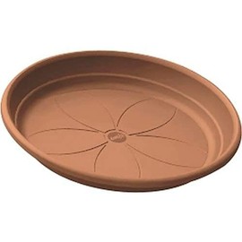 Emsa Flower Pot Tray, 33cm, Plastic, Light Terracotta, CITY, 517616