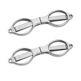 Home Office Travel Folding Scissors, Stainless Steel Telescopic Cutter, Safety Portable Travel,Folding Safety Scissors Trip Scissors(Pack of 2)