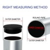 sourcing map Pack of 28 Post Caps, Lamellar Plugs, Plastic,