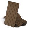 WADILE Peel and Stick Wood Slat Wall Panels 12x24in PVC