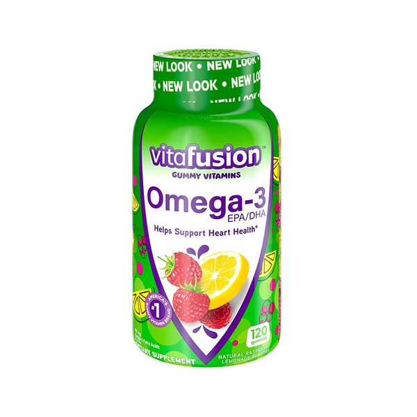 Vitafusion Omega-3 Gummies, 120 Count (4 Bottles)