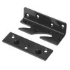 Bed Rail Bracket - Black Heavy Duty Non-Mortise Bed Rail