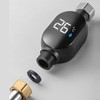 Shower Thermometer,Water Temperature Sensor Gauge with Led Digital Display, Waterproof