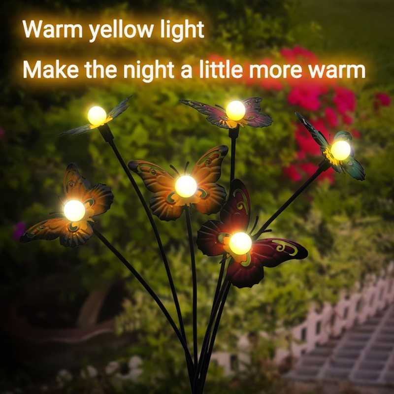 2 Set Solar Powered Garden Lights Patio Outdoor Waterproof Decorative