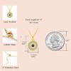 JSGEMSLEE 14K Gold Plated Evil Eye Necklace for Women Evil