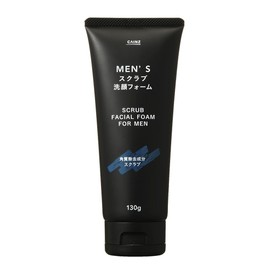Cainz Scrub Face Wash Foam, 4.6 oz (130 g), For Men, Smooth Pores, Exfoliating Ingredient, Refreshing, Skin Care, For Men