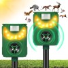 Jahy2Tech 4 Pack Ultrasonic Solar Animal Repeller Motion Sensor Yard