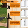 DJSUNPACKING 18" Heavy Duty Cane Bolt Gate Drop Rod-Steel Gate