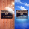 Andchi 2-pack Private Property Signs No Trespassing Sign for Home