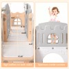 Unbranded 8 in 1 Toddler Slide Indoor Playground Kids Indoor
