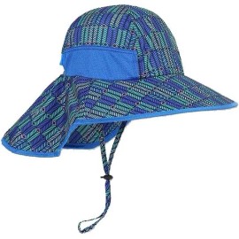 KC Republic Kids Unisex Aztec Sun Hat UPF 50+ UV, Sun Protection w/ Neck Flap Adjustable