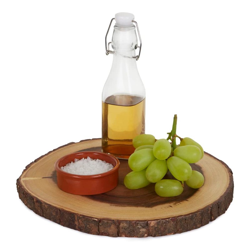 Rustica 25-30 cm Round Mango Wood Bark Board