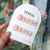 TENPAL Short Square Press on Nails Sweet Cute Bears Glue