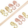100PCS Cute Cat Shape Paper Clips Funny Bookmarks Planner Clips