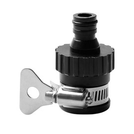 Bojueshaw 2pcs Universal Tap Connectors,Adjustable Stainless Steel Collar Hose Adapter for Kitchen,Bathroom & Garden Taps(12-16mm)