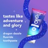 Hello Dragon Dazzle Blue Raspberry Kids Toothpaste, Fluoride Toothpaste, Ages