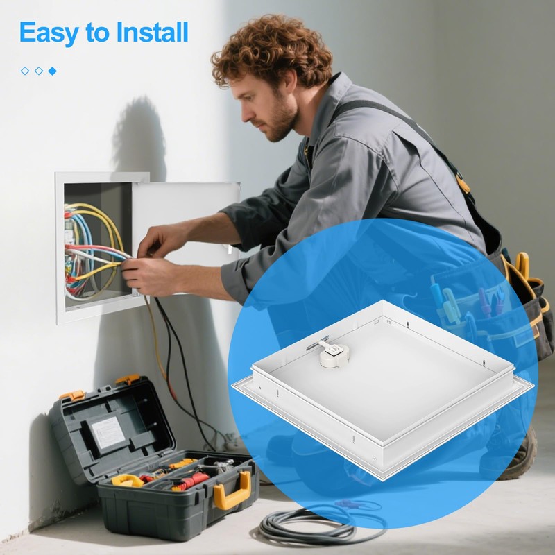 12x12 Drywall Access Panel Flush-Mounted Metal Cover for Electrical Wiring,