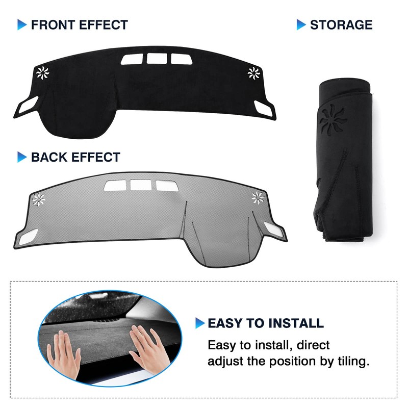 Karltys Dashboard Cover for Nissan Rogue 2021-2024 2025, Anti-Glare Rogue