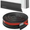 Universal Garage Door Threshold Seals Bottom Rubber Replacement, weatherproofing Garage