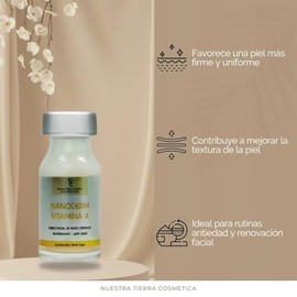 Nuestra Tierra Cosmtica Nanoderm Vitamina A, Suero Facial de Nanocristales, Reafirmante y Anti-Edad, Uso Nocturno, Todo Tipo de Piel                  