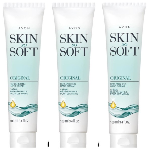 Avon Skin So Soft Original Replenishing Hand Cream 3.4 oz