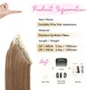 REECHO Invisible Wire Hair Extensions with Transparent Headband Adjustable Size