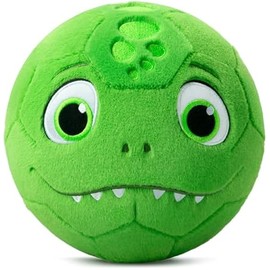 Silent Indoor Soccer Balls for Toddlers 1-3, Inflatable Soft Plush Baby Toddler Soccer Ball Toys Gifts for Kid 3-5 Year Old Boy First Birthday Gift (Dinosaur, Pump Include)