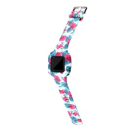 Bands Compatible with Garmin Vivofit jr. 3 Fitness Tracker for Kids Band Replacement Sports Wristbands Adjustable Colorful Pattern Silicone Strap for vivofit jr 3 Children Boys Girls (Rose Floral)