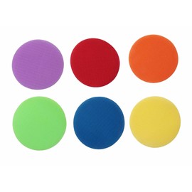 Ruwado 24 Pcs Spot Markers Round Colorful 4 Inch Floor Spots Carpet Mark Circle Sitting Dots Nylon Markers for Group Activities Flexible Floor Classroom Mats