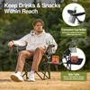 XGEAR 2-Pack Camping Chairs 350LBS Heavy Duty Folding Chair with