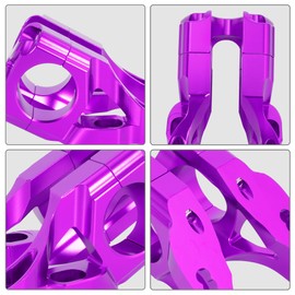ZANGOMB Billet Handlebar Riser Mount Clamp Holder, CNC Handle Bar Riser for Dirt Bike Sur Ron Light Bee S/X/S, Segway X260/ X160, Purple