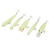 5Pcs Simulation Luminous Plastic Lure Hard Minnow Popper Pencil VIB