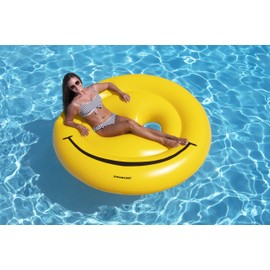 Swimline Smiley Face Pool Float , Yellow